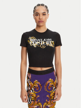 Versace Jeans Couture Versace Jeans Couture Футболка 78HAHC05 Чорний Slim Fit