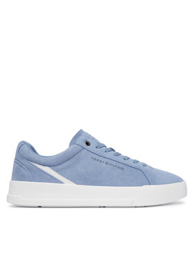 Tommy Hilfiger Superge Tommy Hilfiger Th Court Premium Suede FM0FM05880 Modra