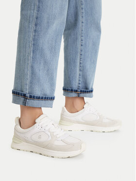 Tommy Hilfiger Sneakersy Tommy Hilfiger Th Mix Material Runner FW0FW09306 Biały