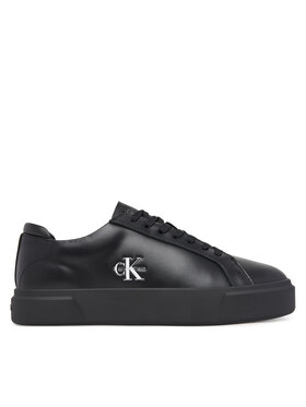 Calvin Klein Snīkeri Calvin Klein Basket Cupsole Laceup Lth Ml YM0YM01460 Melns