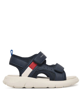 Tommy Hilfiger Szandál Tommy Hilfiger Velcro Sandal T1B2-34386-1591 Sötétkék