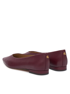 LAUREN RALPH LAUREN Baleríny LAUREN RALPH LAUREN Audri 802P18411006 Bordó