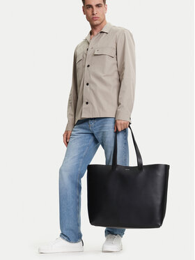 Calvin Klein Tasche Calvin Klein Ck Premium Leather E/W Tote Xl K50K512894 Schwarz