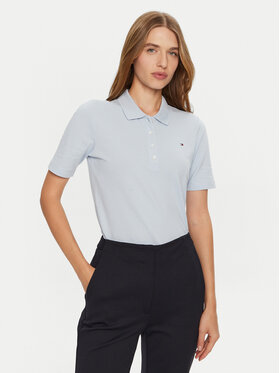 Tommy Hilfiger Tommy Hilfiger Polo marškinėliai 1985 WW0WW43224 Žydra Regular Fit