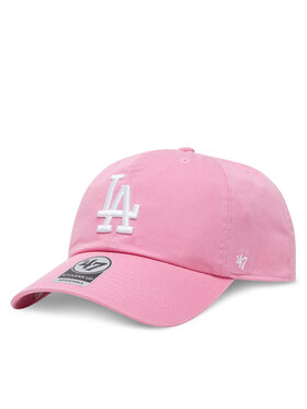 47 Brand Шапка с козирка 47 Brand MLB Los Angeles Dodgers '47 CLEAN UP B-RGW12GWS Розов