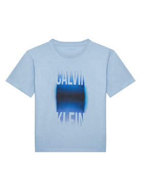 Calvin Klein Jeans Calvin Klein Jeans Majica Gradient Graphic IB0IB02446 Svetlo modra Regular Fit