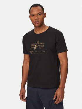 Alpha Industries Alpha Industries Camiseta Basic Effect 100501EP Negro Regular Fit