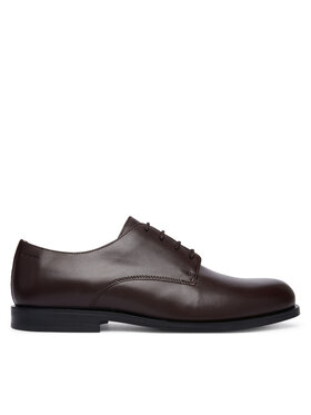Calvin Klein Halbschuhe Calvin Klein Ess Rubber Derby Lth HM0HM02056 Dunkelbraun