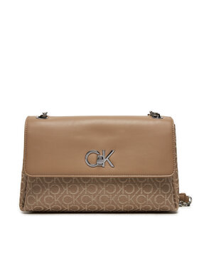 Calvin Klein Kabelka Calvin Klein Re-Lock Conv Shoulder Bag_Jqc K60K612641 Béžová