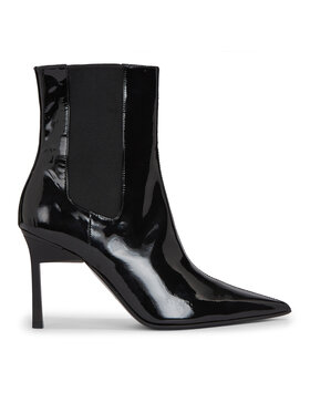 Calvin Klein Īsie zābaki Calvin Klein Geo Stiletto Chelsea Boot 90-Pat HW0HW01809 Melns