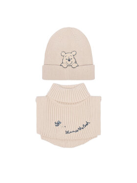 Winnie The Pooh Set: gorro y bufanda de tubo Winnie The Pooh CEO-ACCCS-AW26-218WTP Beis