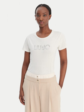 Liu Jo Sport Liu Jo Sport Camiseta TA6056 JS923 Écru Regular Fit