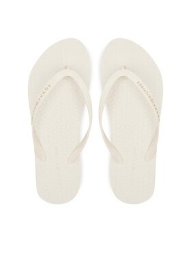 Tommy Hilfiger Japanke Tommy Hilfiger Hilfiger Strap Beach Sandal FW0FW08736 Écru