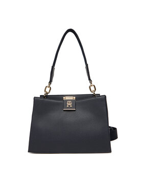 Tommy Hilfiger Torebka Tommy Hilfiger Th Her Med Satchel Corp AW0AW17830 Granatowy