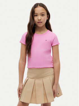 Tommy Hilfiger Tommy Hilfiger Camiseta Essential KG0KG08590 Rosa Regular Fit