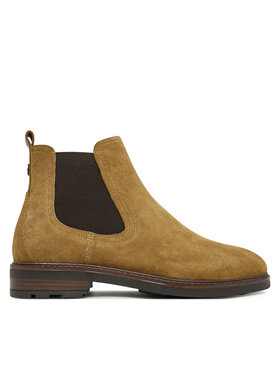 Pepe Jeans Kotníková obuv s elastickým prvkem Pepe Jeans Leeds Road M PMS500001 Hnědá