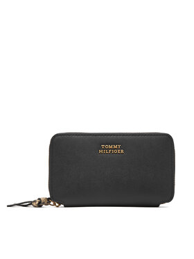 Tommy Hilfiger Cartera Tommy Hilfiger Th Leather Med Za Wallet AW0AW18939 Negro