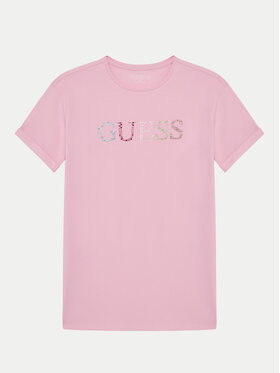 Guess Guess Футболка J5GI38 J1314 Рожевий Regular Fit