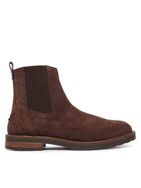 Tommy Hilfiger Botine Tommy Hilfiger Cleated Hilifger Suede Boot FM0FM05961 Maro