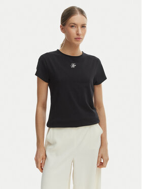 Tommy Hilfiger Tommy Hilfiger Camiseta WW0WW48710 Negro Slim Fit