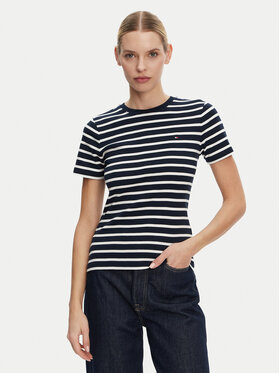 Tommy Hilfiger Tommy Hilfiger T-Shirt New Cody WW0WW40587 Dunkelblau Slim Fit
