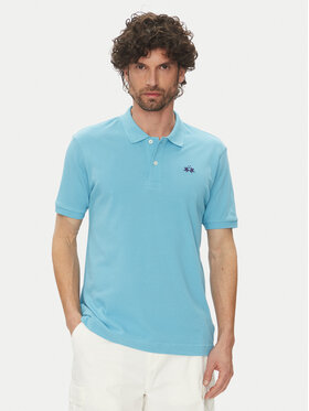 La Martina La Martina Поло Tex BPMP01 PK031 Блакитний Regular Fit