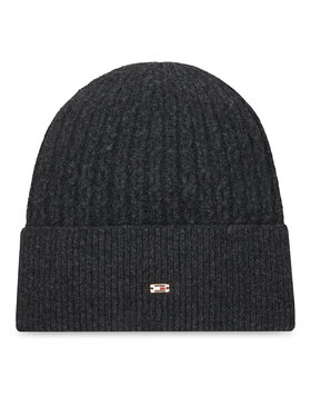 Tommy Hilfiger Čiapka Tommy Hilfiger Th Cable Enamel Flag AW0AW17776 Čierna