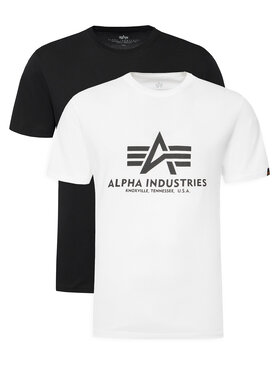 Alpha Industries Alpha Industries Conjunto de camisetas Basic 106524 Blanco Regular Fit
