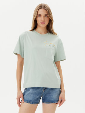 Lee Lee Футболка Embroidery Pocket 112363833 Зелений Relaxed Fit