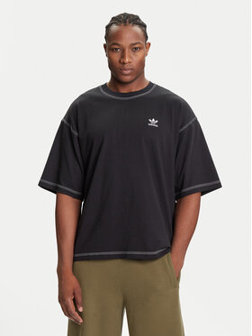 adidas adidas Футболка Trefoil Essentials JW0971 Чорний Regular Fit