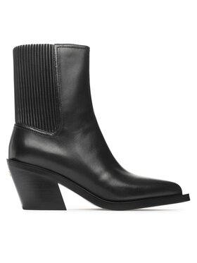 Coach Боти Coach Prestyn Lth Bootie CN136 Черен