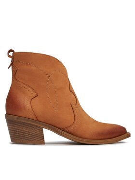 R.Polański Kovbojské topánky R.Polański 1024 Hnedá