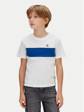 Calvin Klein Jeans Calvin Klein Jeans Camiseta Panel Colorblock IB0IB02609 Blanco Regular Fit