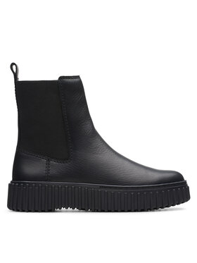 Clarks Jātnieku stila puszābaki Clarks Torhill Maple 26173858 Melns