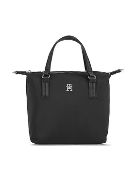 Tommy Hilfiger Geantă Tommy Hilfiger Poppy Th Small Tote AW0AW15640 Negru