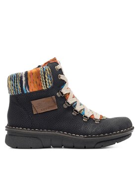 Rieker Botines planos Rieker 73343-00 Negro
