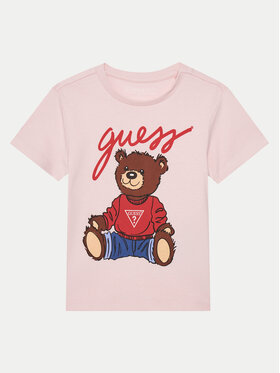 Guess Guess Футболка H4BT01 I3Z14 Рожевий Regular Fit