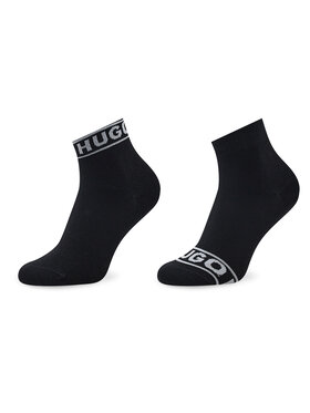 HUGO Довгі шкарпетки HUGO Logo 50469291 Чорний