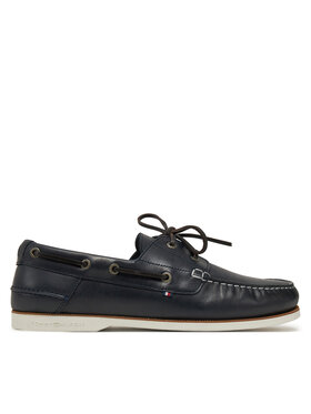 Tommy Hilfiger Polobotky Tommy Hilfiger Th Boat Shoe Core Lth FM0FM05569 Tmavomodrá