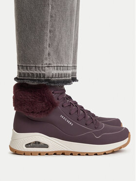 Skechers Gležnjarji Skechers Uno Rugged 167274/WINE Bordo rdeča