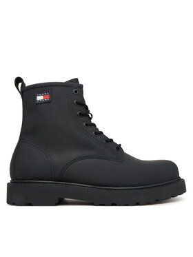 Tommy Jeans Polacchine Tommy Jeans Archive '01 Rubber Lace Boot EM0EM01781 Nero
