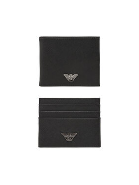 Emporio Armani Karšu turētāja un maka komplekts Emporio Armani Y4R237 Y138E Melns