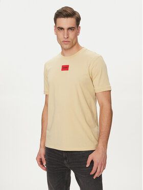 HUGO HUGO T-shirt Diragolino212 50447978 Beige Regular Fit