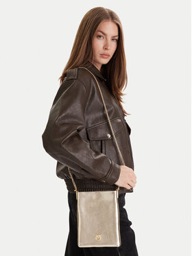 PINKO Bolso PINKO Flat Satchel AI 25-26 PCPL 105352 A2O9 Oro