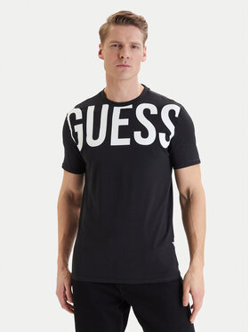 Guess Guess Marškinėliai F6GI01 J1314 Juoda Slim Fit
