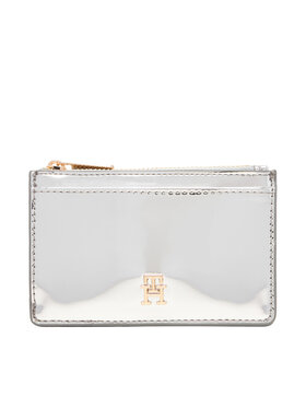 Tommy Hilfiger Kreditinių kortelių dėklas Tommy Hilfiger Long Cc Holder Met AW0AW18038 Sidabrinė