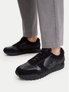 Calvin Klein Sneakers Calvin Klein Toothy Runner Irregular Lines YM0YM01461 Schwarz