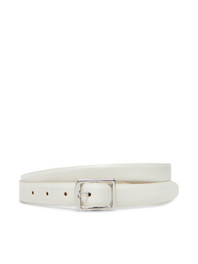 Calvin Klein Dámsky opasok Calvin Klein Classic Square Buckle Belt 20Mm LV04F7036G Biela