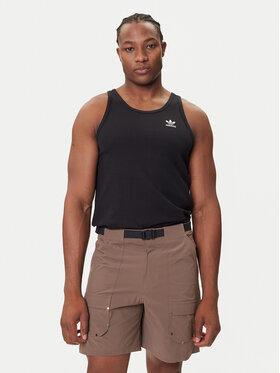adidas adidas Majica brez rokavov Trefoil Essentials KA0648 Črna Regular Fit