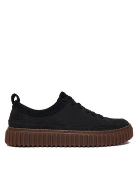 Clarks Tenisice Clarks Torhill Lace 26183470 Crna